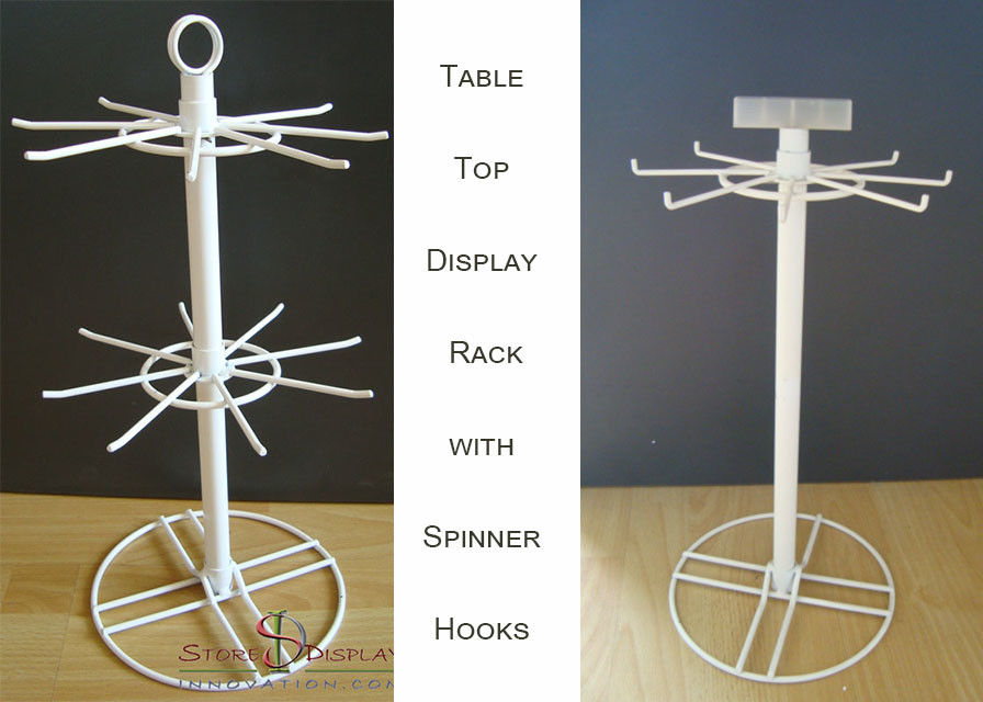 Hooks Spinner Metal Table Top Display Stands For And Grocery Hooks Spinner Metal Table Top Display Stands For And Grocery Two Tiers
