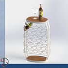23 Bottles Wine Barrel Food Display Stands For Store / Home Not Knocked Down