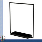 Commercial Metal Clothing Display Rack For Store Garments Shining Surface