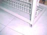 Floor Standing Adjustable Wire Rack , Mulitple Tier Adjustable Display Shelves
