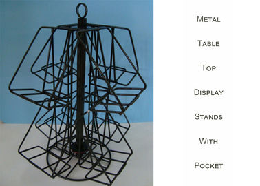 8 Shelves Wire Countertop Display Rack / Rotating Countertop Spinner Rack Display