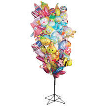 Balloons Tree Metal Display Floor Stands with Wire Foldable Base / 8 PairsTubular Holder Balloon Metal Display Racks