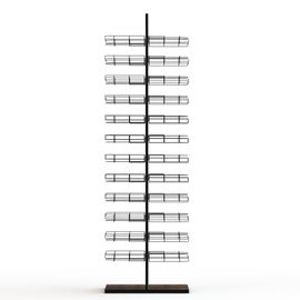 Double Sides Floor Hat Rack 24- Layers Wire Baseball Cap Display Rack