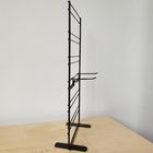 Wire Grid Wall Metal Table Top Display Stands With Adjustable Hooks 2 Sides