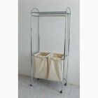 Hotel Chrome Laundry Truck Cart With Waste Collector Bag