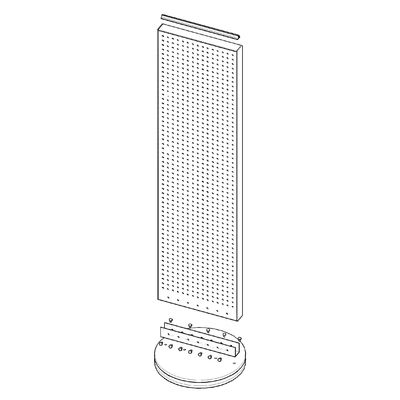 Pegboard Spinner Display Stands With MDF Base