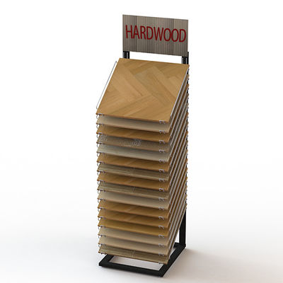 Free Stand 16 40x40cm Hardwood Floor Tile Display Rack