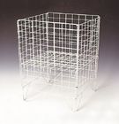 Knock Down 4 Sides Square Wire Basket Display Stand