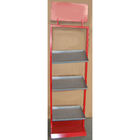 Movable 4 Layer Metal Plate Display Racks With Casters