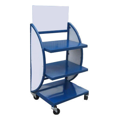 Floor Stand 3 Layer One Side Metal Lubricant Display Rack