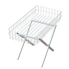 Folding Metal Wire Mobile Dump Table With Square Tube Foot