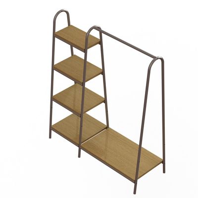 Inverted U Shaped Shoe Display Stand With MDF Shelves