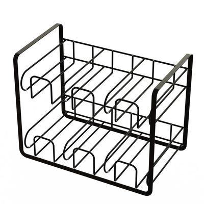 Welded 2layers Wire Food Display Stands For Tea Pack