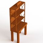 Oak KD Construction Wooden Retail Display Stands With Shelves