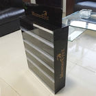 5 Layers Black Acrylic Shelves Branded Display Stands On Table Top