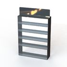 5 Layers Black Acrylic Shelves Branded Display Stands On Table Top