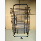 ISO Art Drying Metal Tubular Office Display Racks Wire Shelves A3 Size