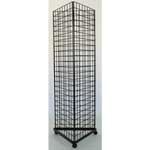 Three Sides Triangle Grocery Store Display Racks For Supmarket Metal Gridwall