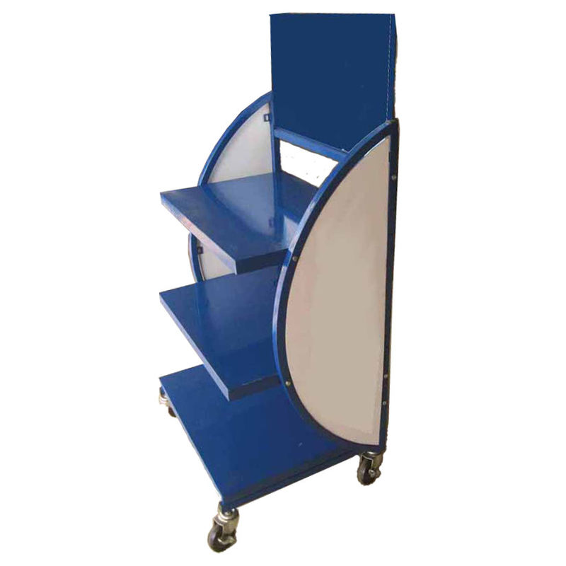 Floor Stand 3 Layer One Side Metal Lubricant Display Rack