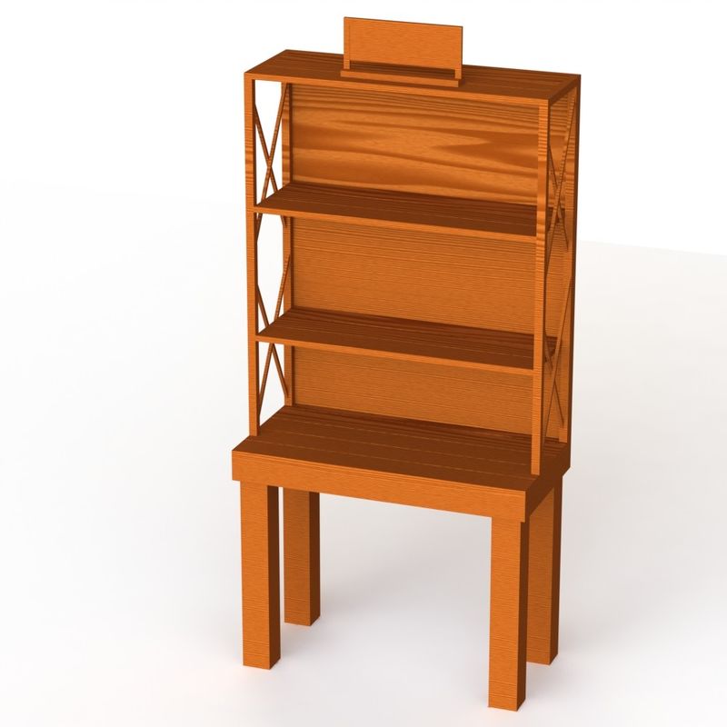 Oak KD Construction Wooden Retail Display Stands With Shelves