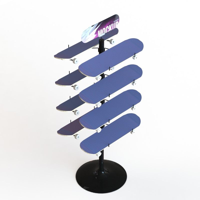 4 Layers Skateboard Display Sport Equipment Racks For Sliding Plate