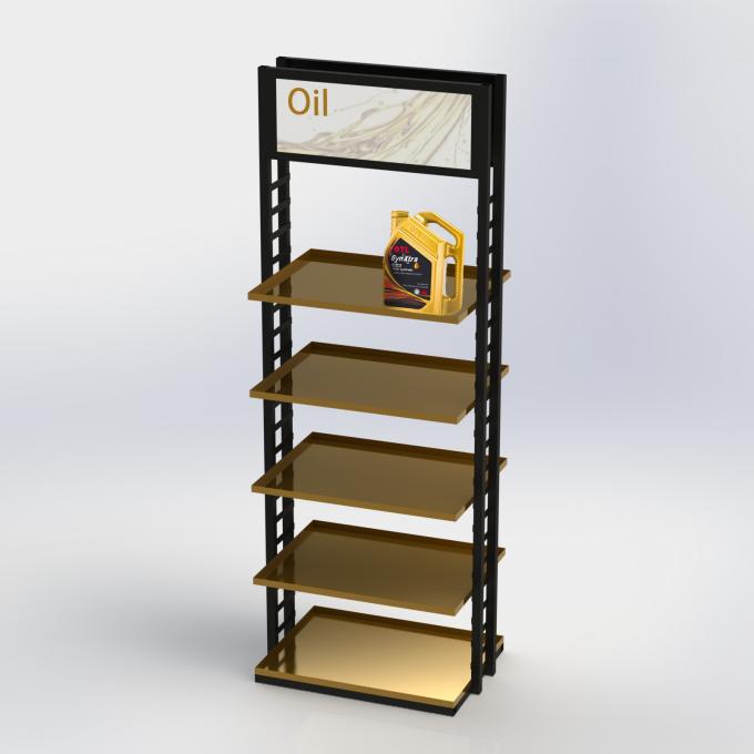 5 Shelves Heavy Duty Display Stand Auto Parts Display Racks For / POP ...