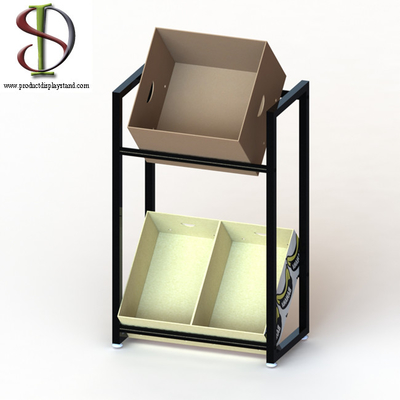 Grocery Store Adjustable Feet Beverage Display Stand / Rack L106 X D32 X H85cm