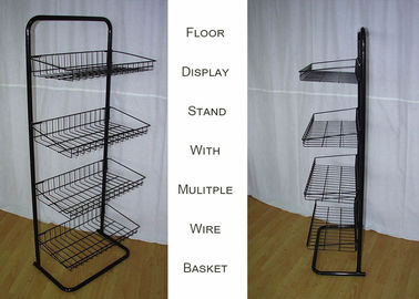Steel 4 Shelves Metal Floor Stand